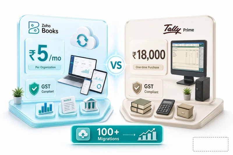 Zoho Books vs Tally Prime: Which Accounting Software Is Right for Your Indian SMB?