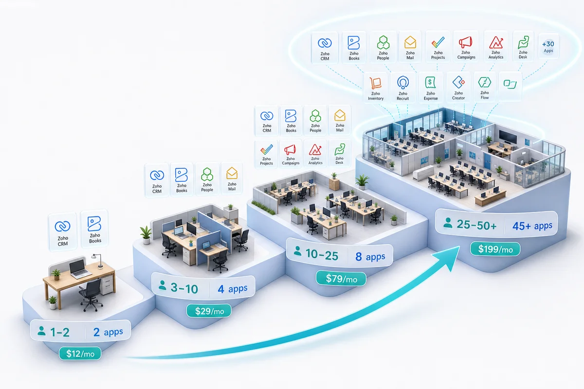 Zoho for Startups: Which Products to Start With at Each Stage