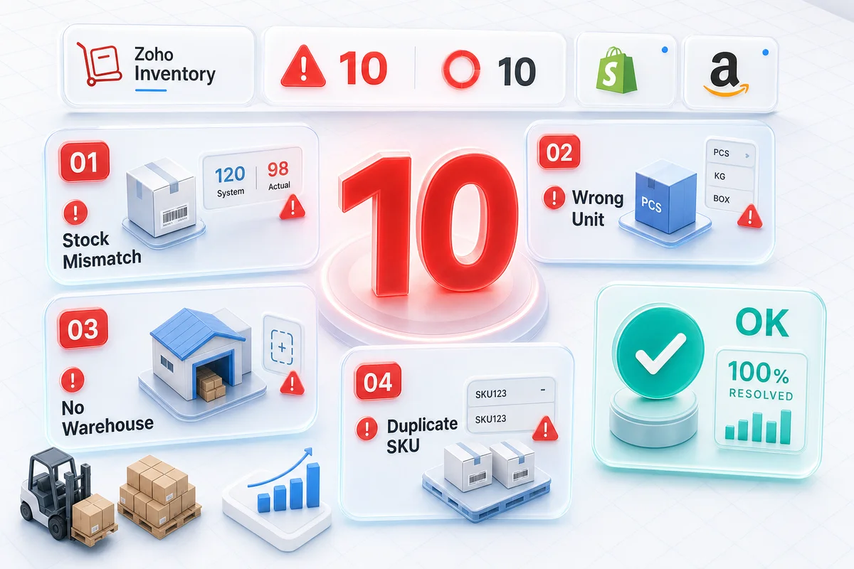 10 Zoho Inventory Setup Mistakes eCommerce Sellers Make