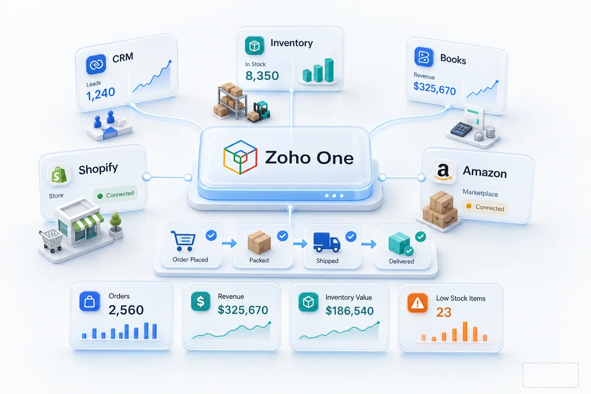 Zoho One as an ERP for eCommerce: Full-Stack Operations at One Price
