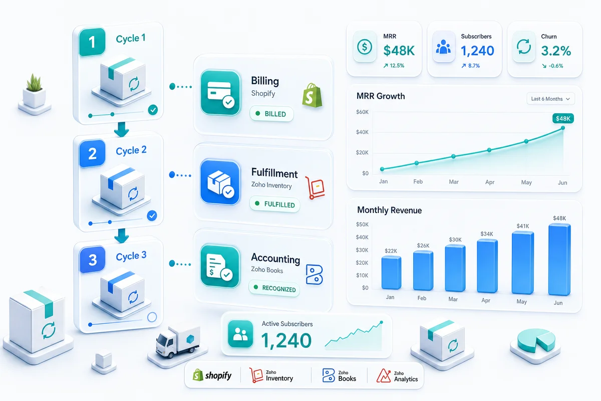 Zoho for Subscription eCommerce: Recurring Orders, Subscription Boxes, and Billing Automation