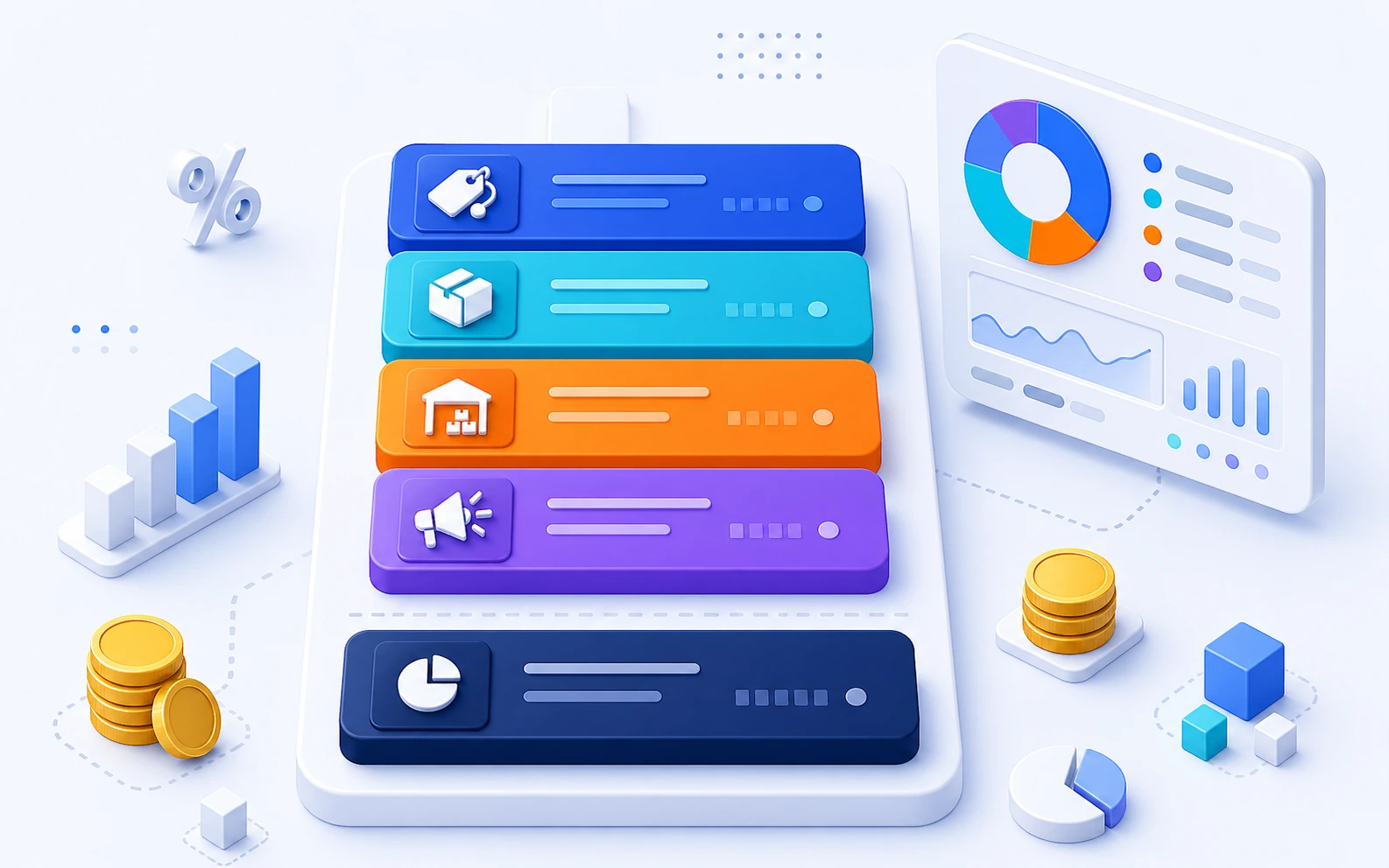 Marketplace fee breakdown and categorization by channel